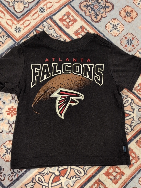 NFL Other - NFL Atlanta Falcons Black Tee with Football and Team Crest